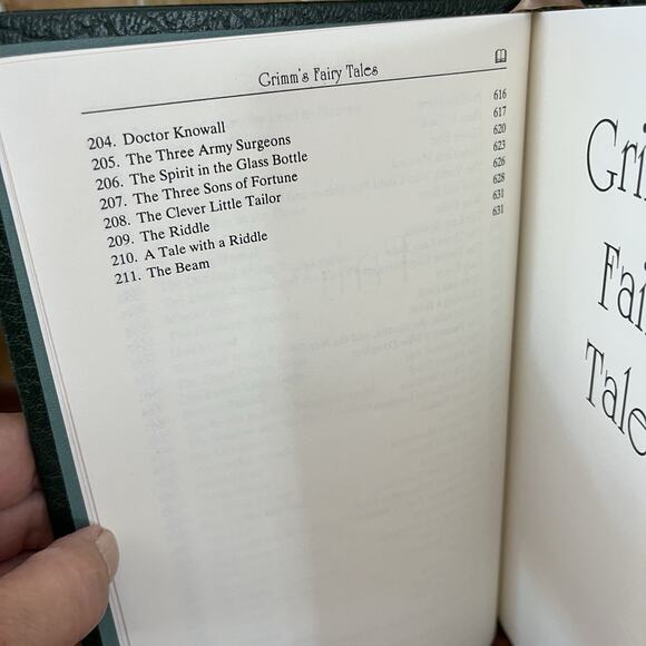 Grimm's Fairy Tales Leather Bound Hardcover Book Borders Classics 2001 - Picture 11 of 15